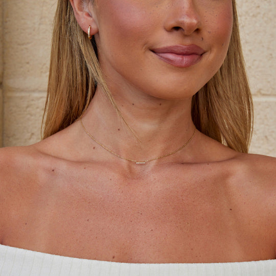 Collier Pendentif Bar en Cristal Missy