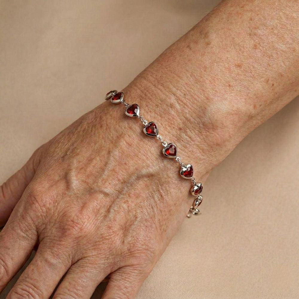Bracelet Ophelyra Garnetelle en Or Blanc