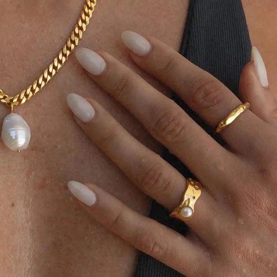 Bague Vintage en Or et Perle