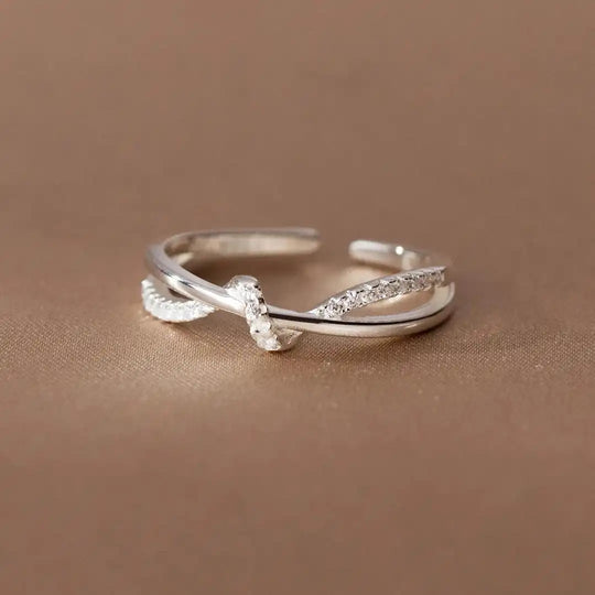 Bague Classique Nœud Croisé