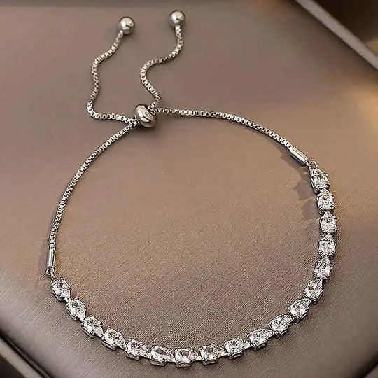 Bracelet en Pierres Géométriques Ajustable