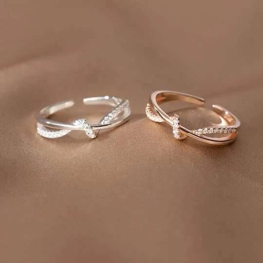 Bague Classique Nœud Croisé