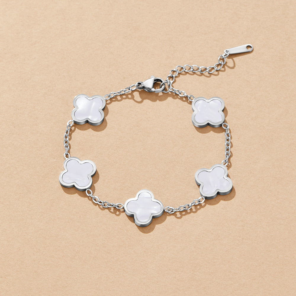 Bracelet Argent Trèfle