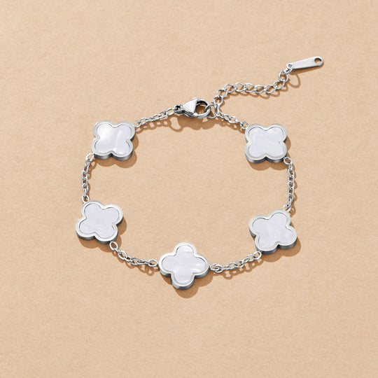 Bracelet Argent Trèfle