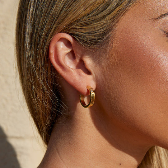 Boucles d'oreilles créoles 'Petit Amour'