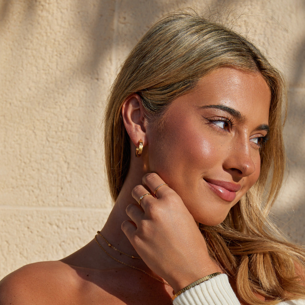 Boucles d'oreilles créoles 'Petit Amour'