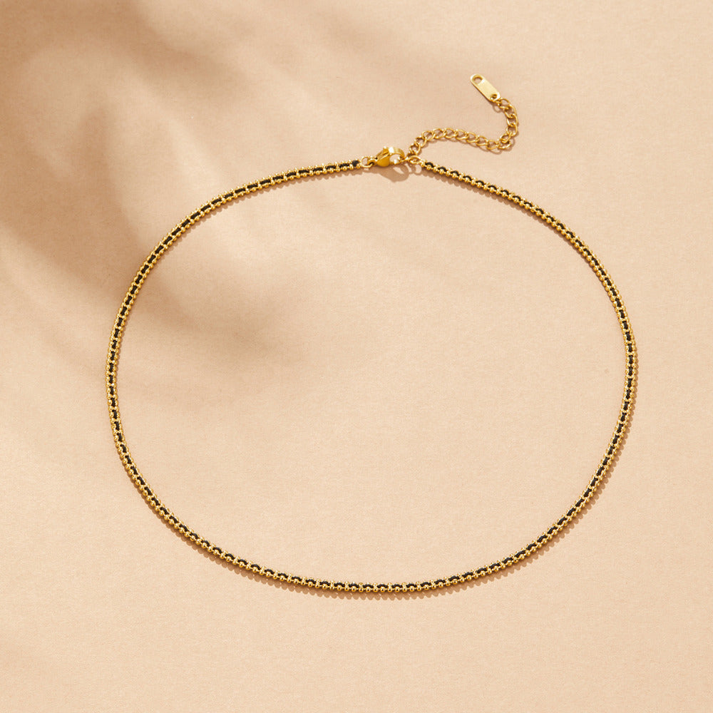 Collier en chaîne de perles Sofia