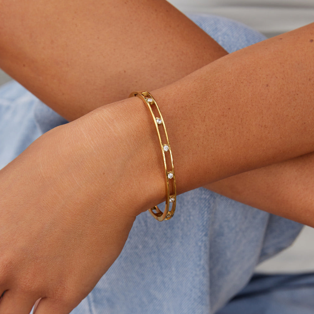 Bracelet Sofia en Cristal et Or