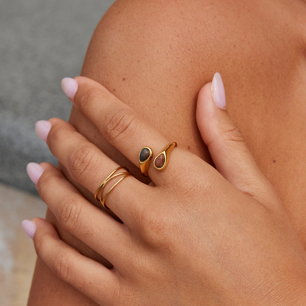 Bague en Pierre Œil de Tigre