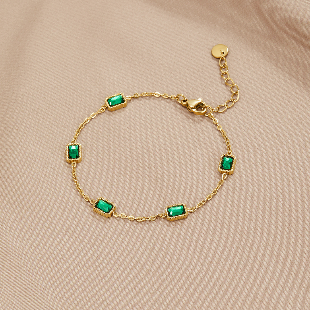 Bracelet Émeraude Trinity