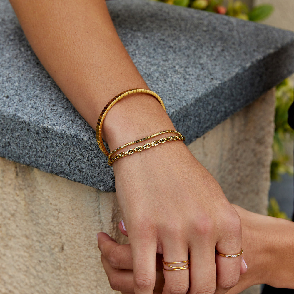 Bracelet superposé Twisted Leila
