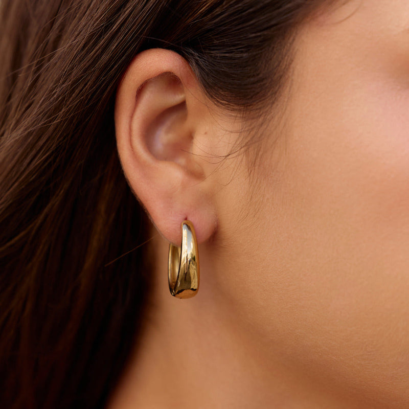 Boucles d'Oreilles Créoles Valentina en Or