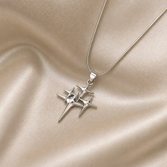 Collier Nordstjerne en Or Blanc