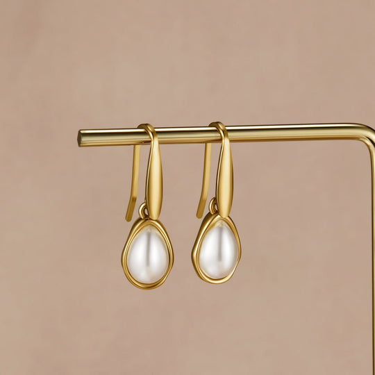 Boucles d'oreilles Agatha en perles
