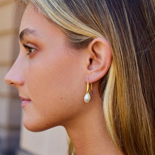 Boucles d'oreilles Agatha en perles
