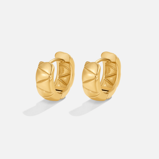 Boucles d'oreilles créoles chunky Allison