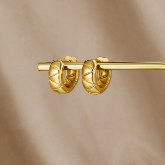 Boucles d'oreilles créoles chunky Allison