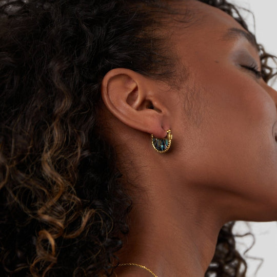 Boucles d'oreilles en coquillage turquoise Amalfi