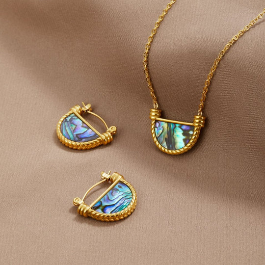 Collier en Coquillage Turquoise Amalfi