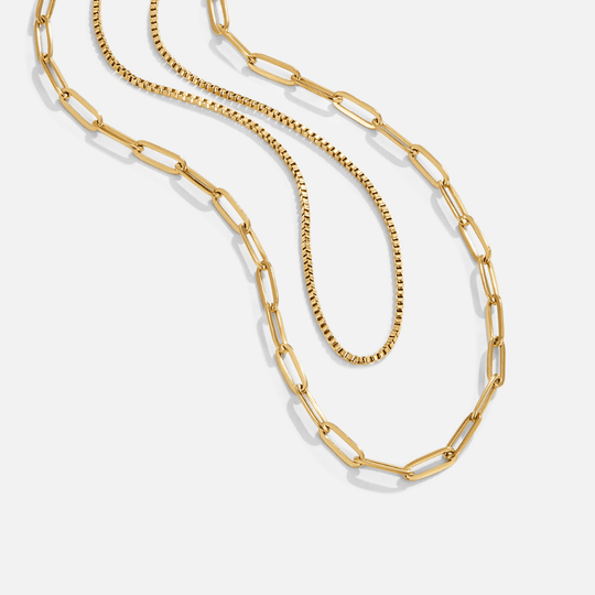 Collier Chaîne Superposée Amanda en Or