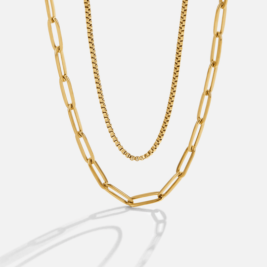 Collier Chaîne Superposée Amanda en Or