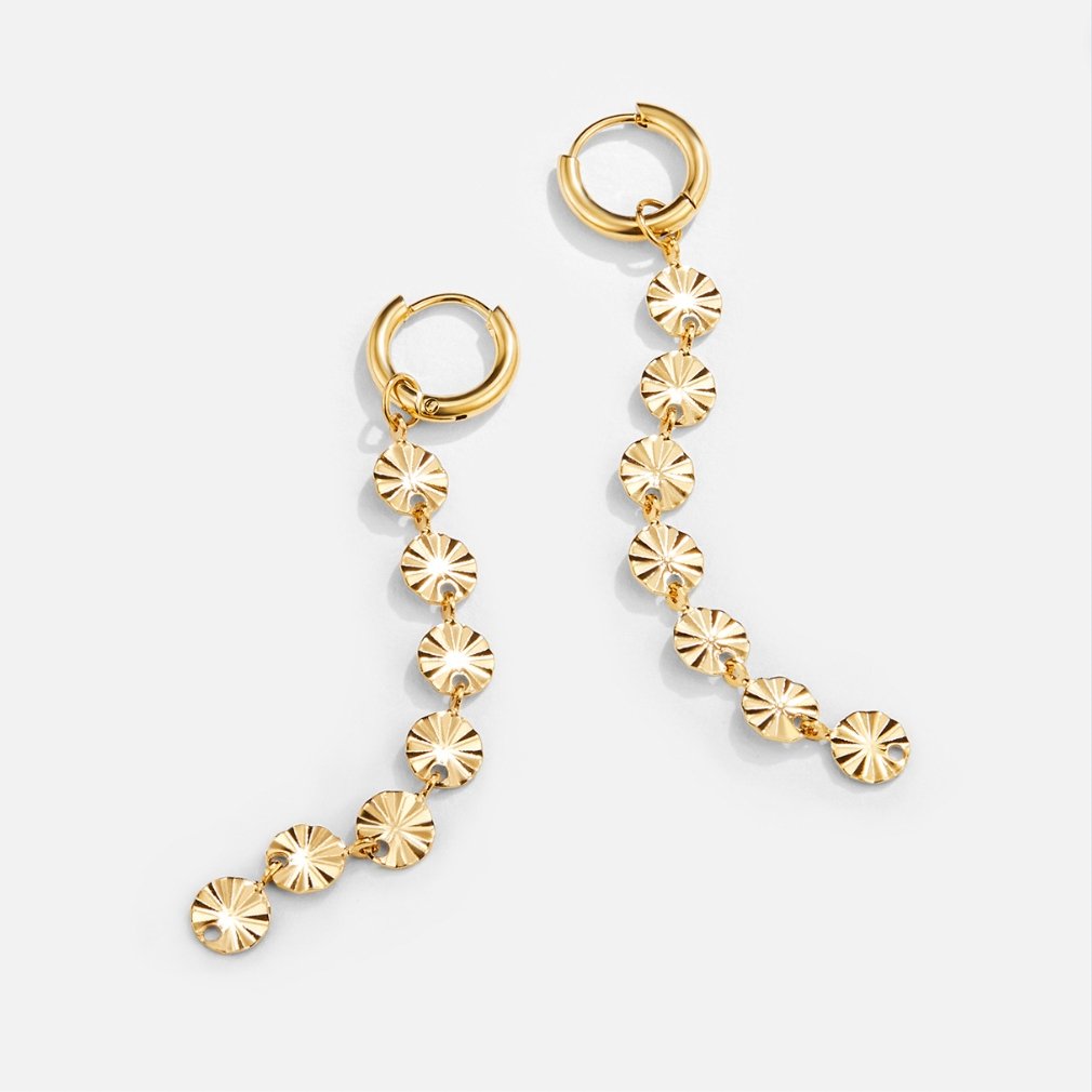 Boucles d'oreilles en disque en or 18K Amari