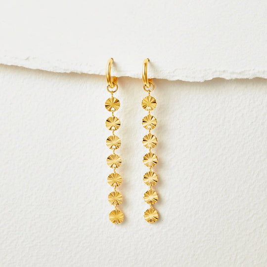 Boucles d'oreilles en disque en or 18K Amari