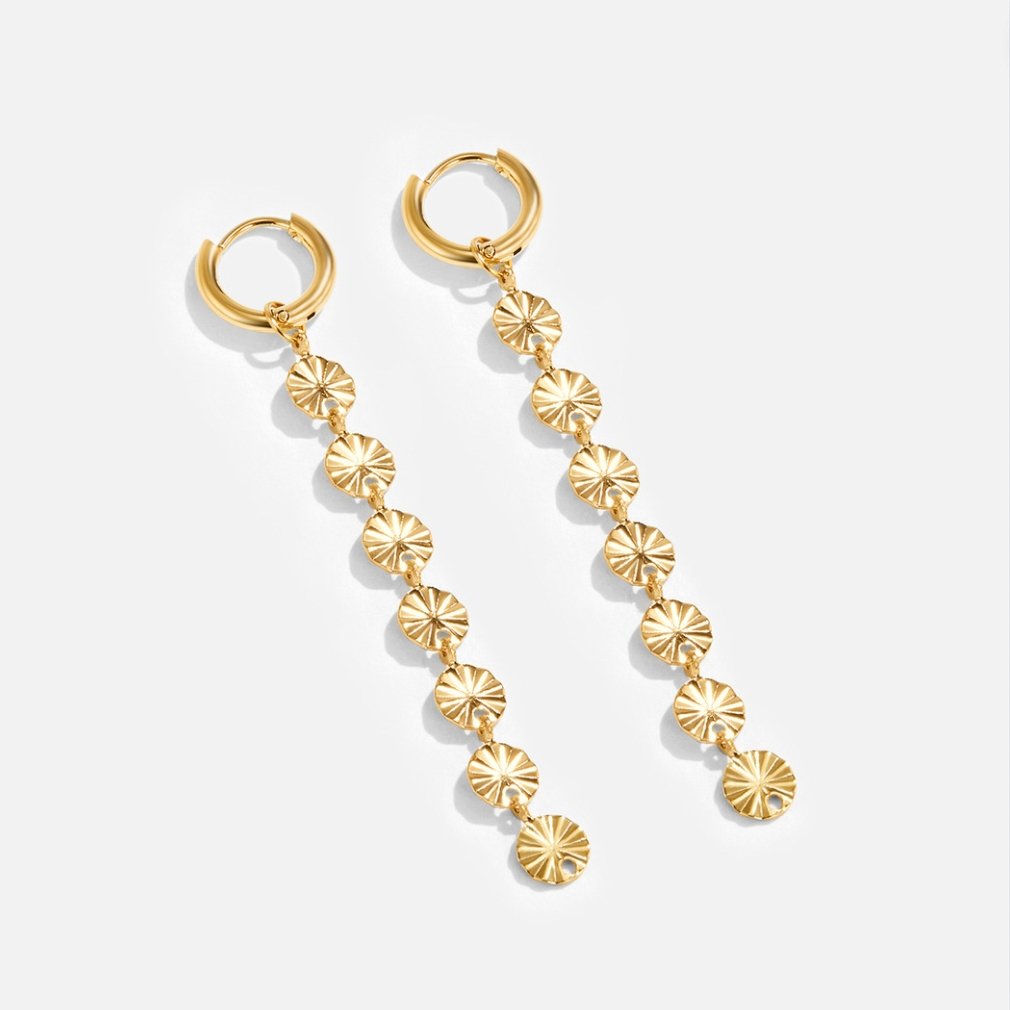 Boucles d'oreilles en disque en or 18K Amari