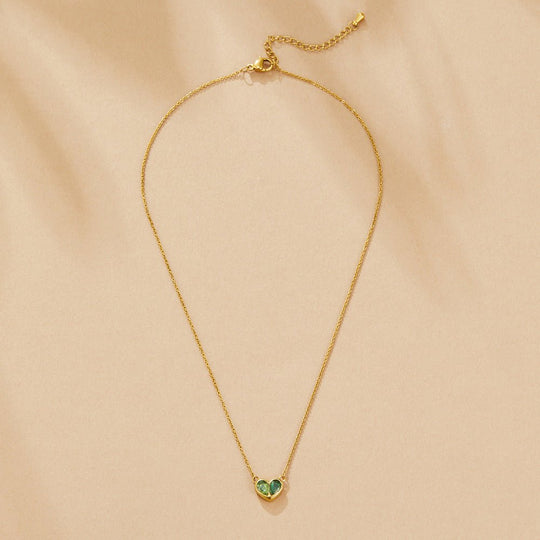 Collier en Cœur de Cristal Amore