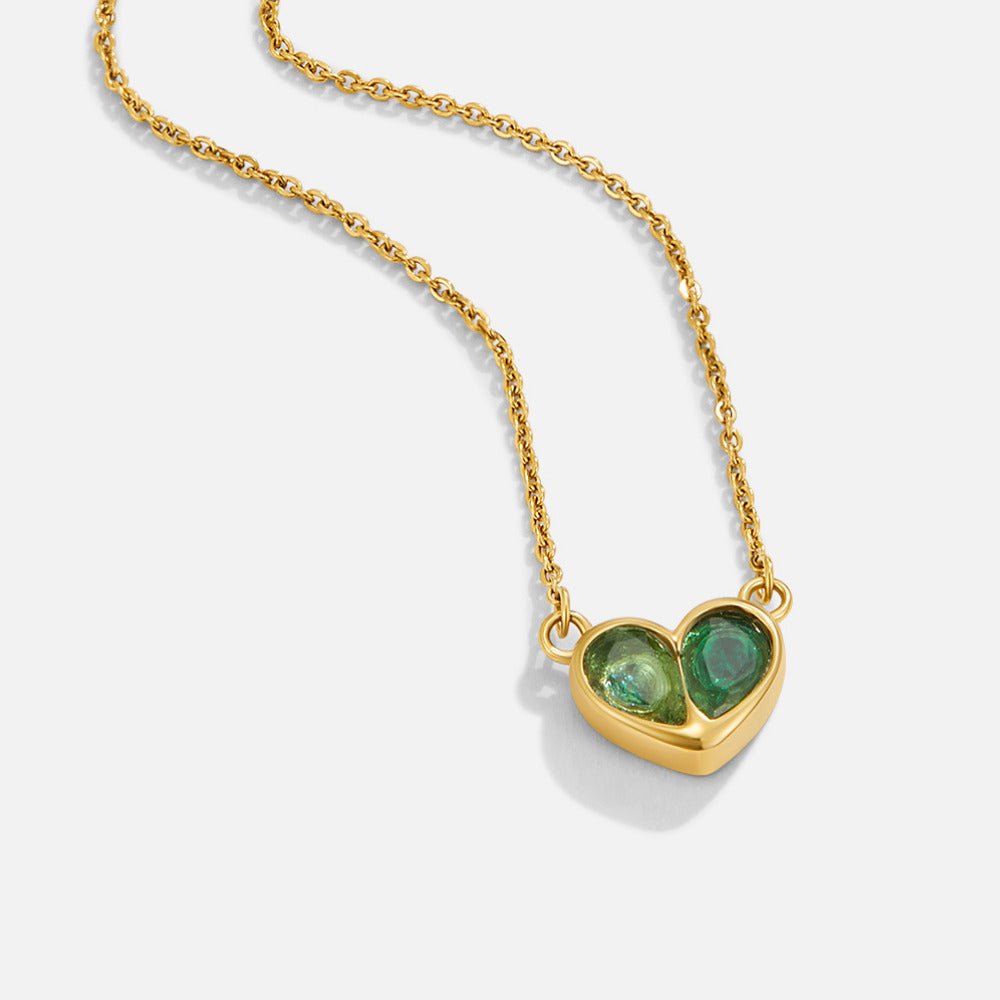 Collier en Cœur de Cristal Amore