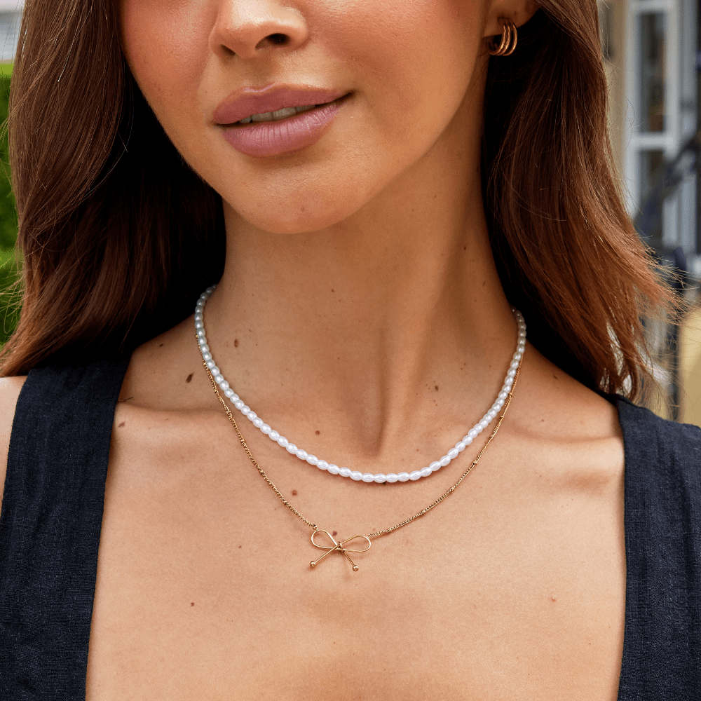 Collier Anika en Bow en Or
