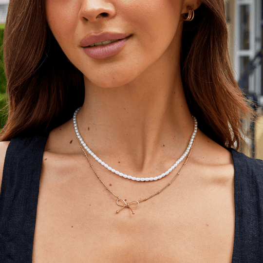 Collier Anika en Bow en Or