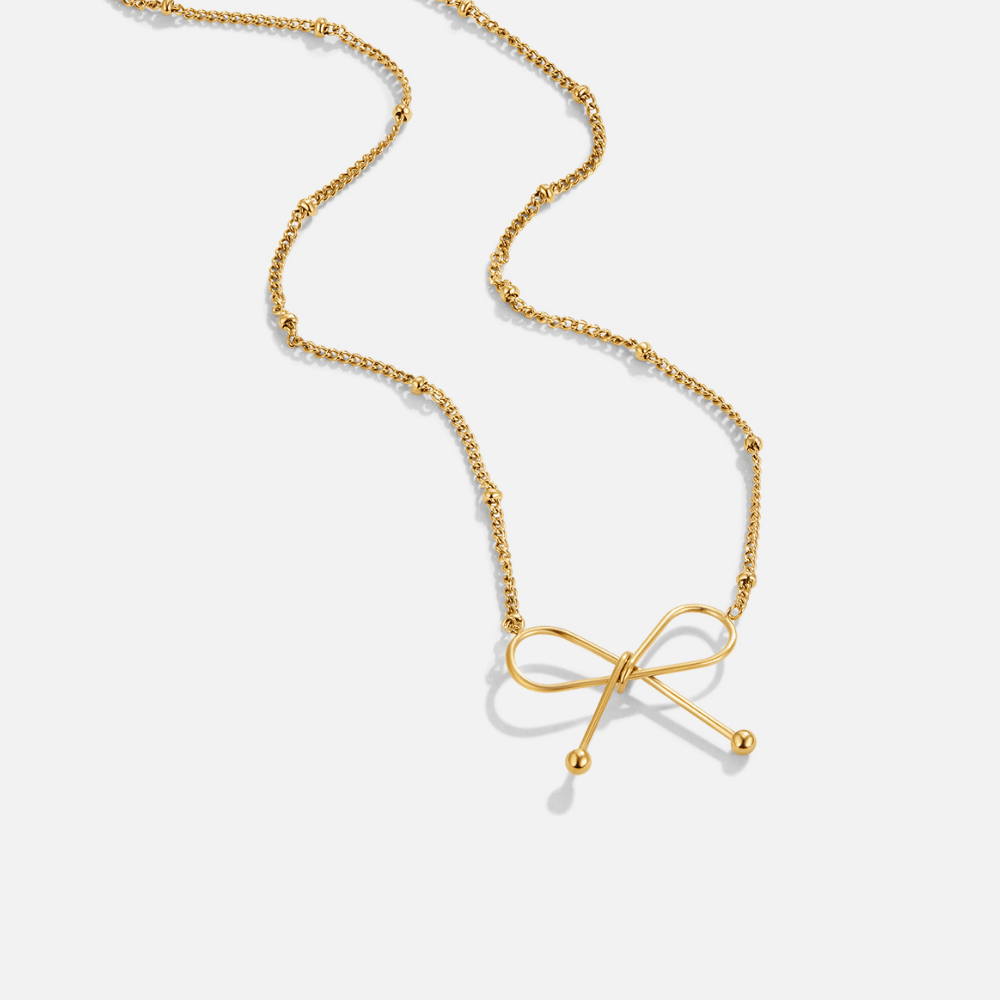 Collier Anika en Bow en Or