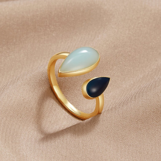 Bague Goutte d'Aquamarine