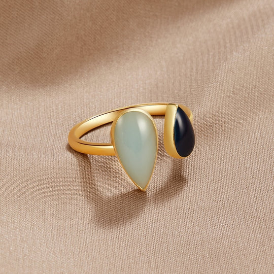 Bague Goutte d'Aquamarine