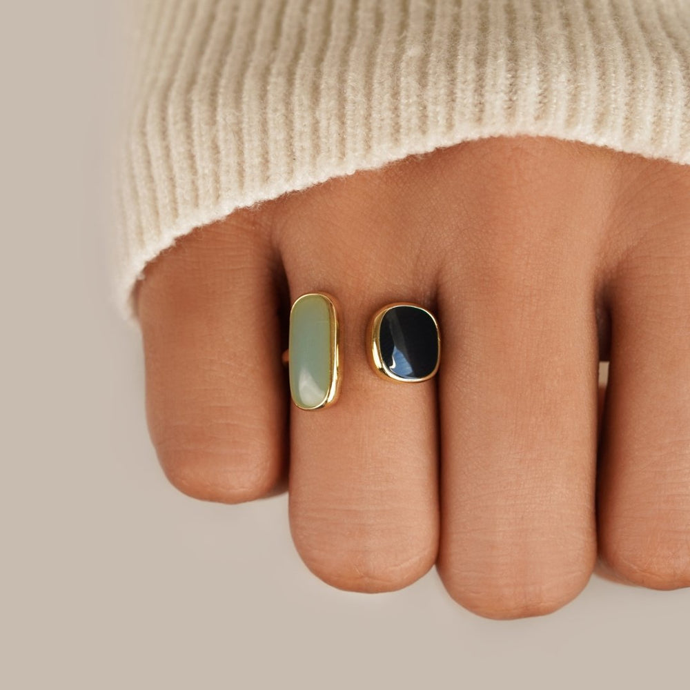 Bague Enveloppante Aigue-marine