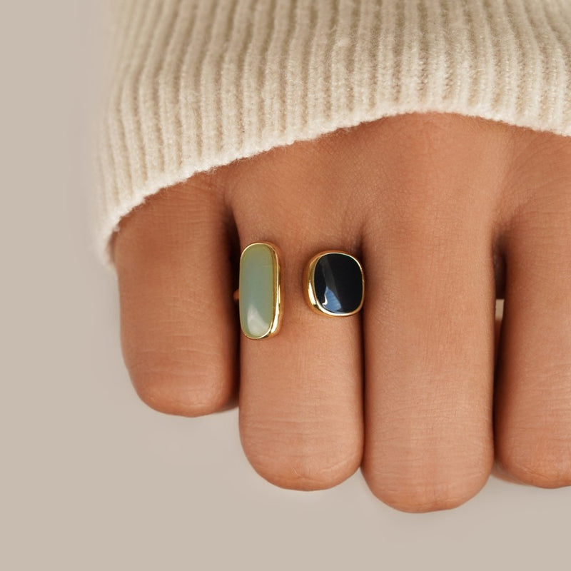 Bague Enveloppante Aigue-marine