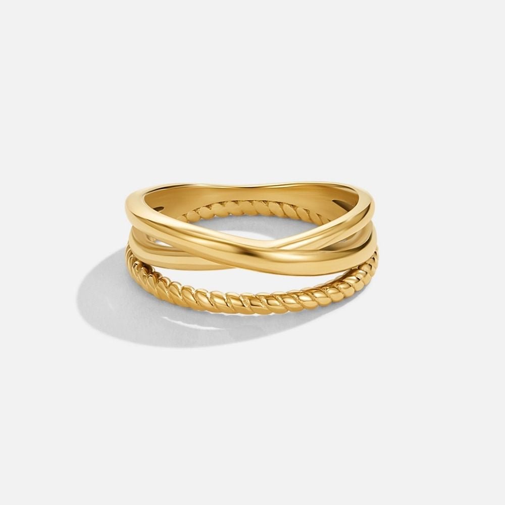 Bague Croisée Tordue Ara