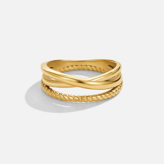 Bague Croisée Tordue Ara