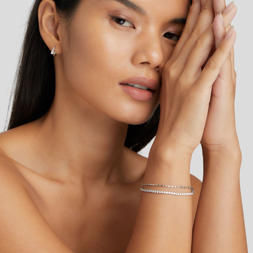 Bracelet Arelia en Argent Cristal
