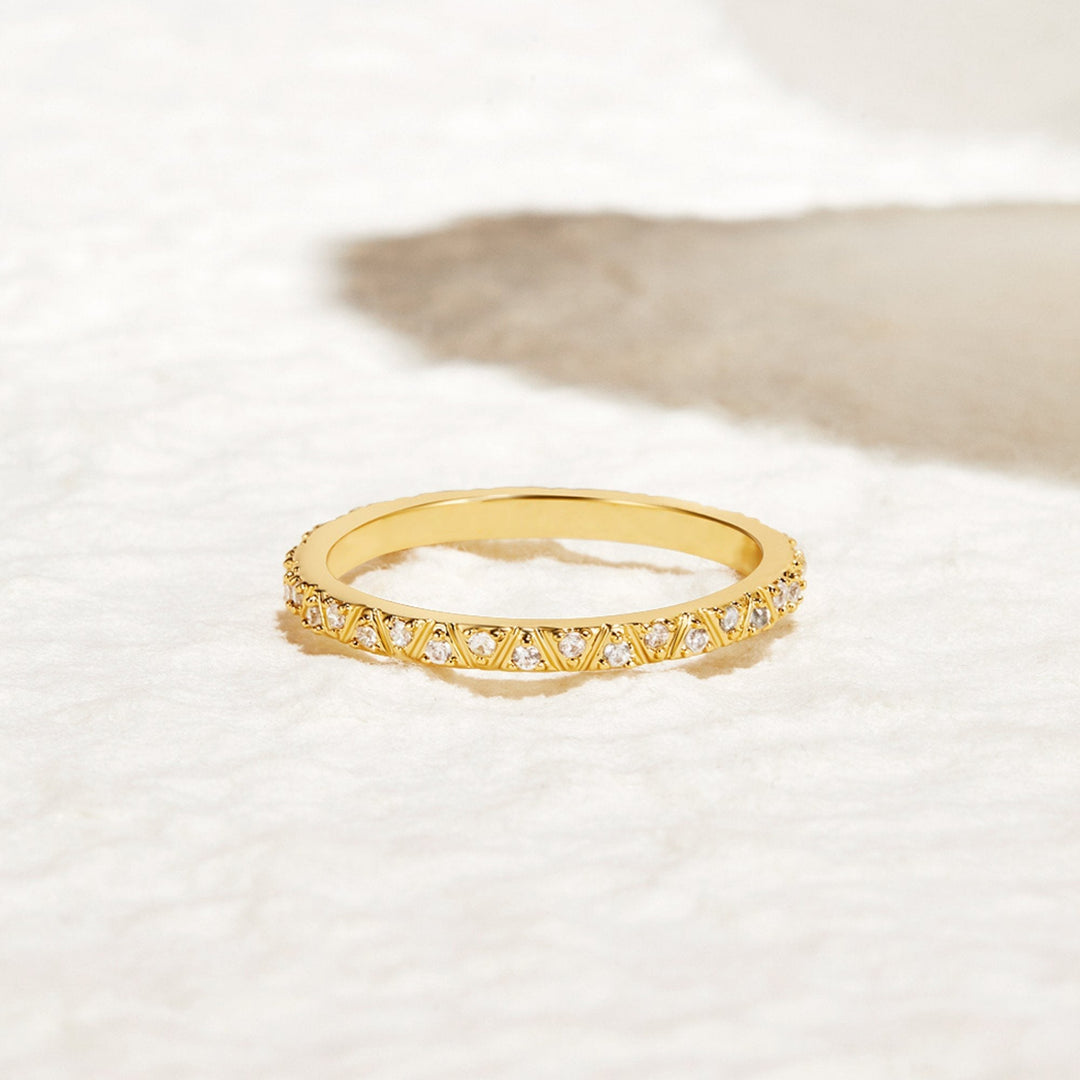 Bague Arquette en Or et Cristal