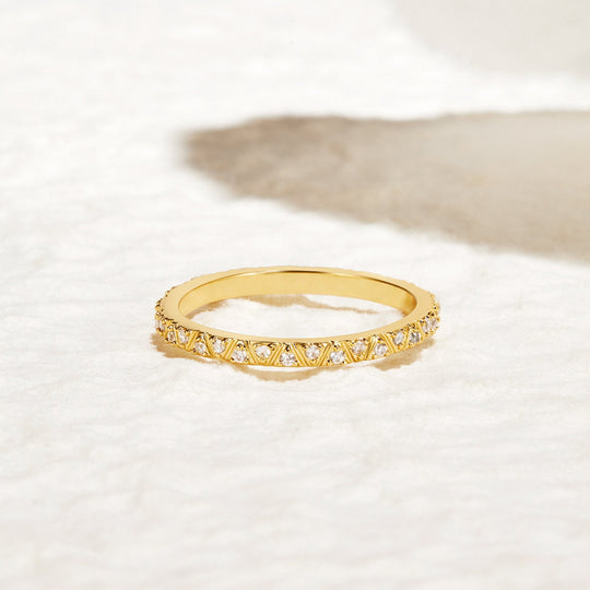 Bague Arquette en Or et Cristal