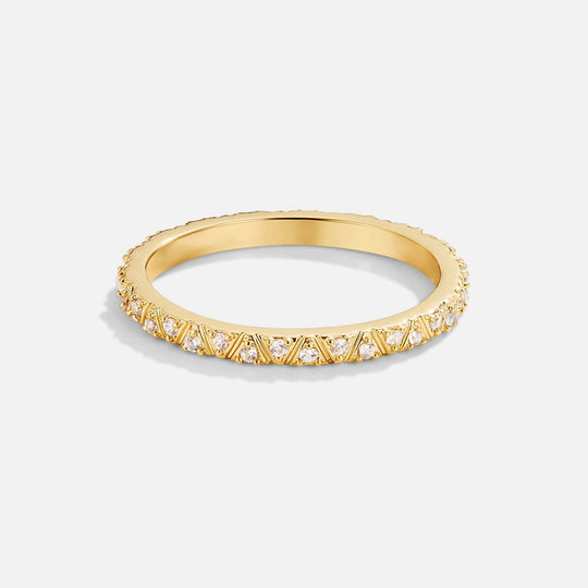 Bague Arquette en Or et Cristal