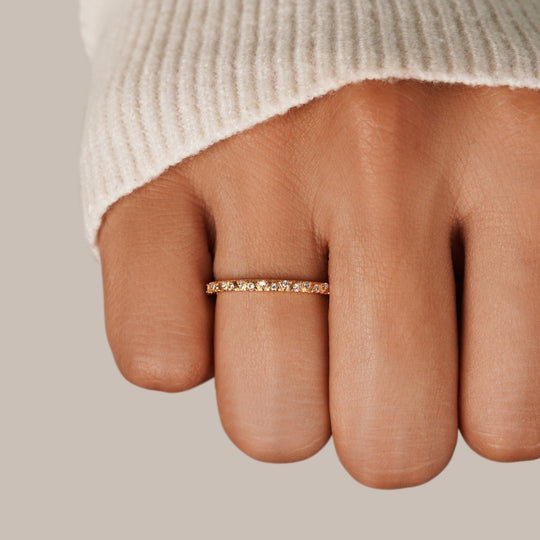 Bague Arquette en Or et Cristal