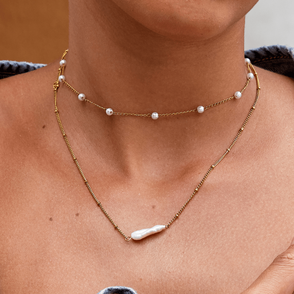 Collier de perles baroques Atasha