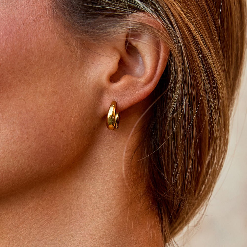 Boucles d'oreilles créoles en or Audrey