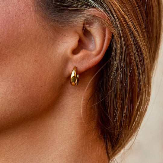 Boucles d'oreilles créoles en or Audrey