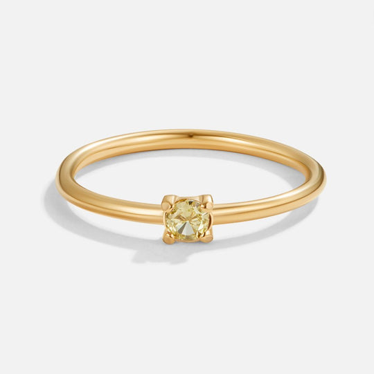 Bague en Or 18K Pierre de Naissance d'Août