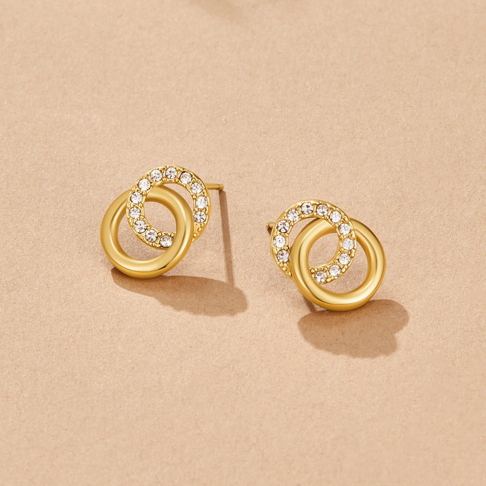 Boucles d'oreilles créoles Aurea Entrelacées