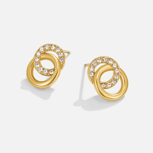 Boucles d'oreilles créoles Aurea Entrelacées